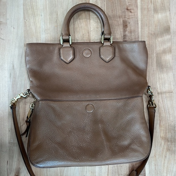 Tory Burch Robinson Pebbled Foldover Messenger Bag - Picture 7 of 12